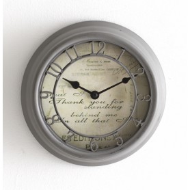 PENDULE PLAST ROMANCE D21.5CM