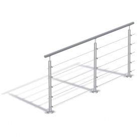 RAMPE ASPECT INOX 5 BARRES