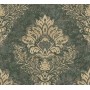 PAPIER PEINT METROPOLITAN STORIES II BAROQUE Damasse VERT  379011