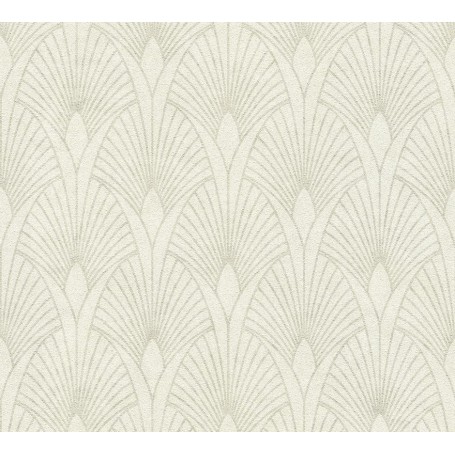 PAPIER PEINT NEW WALLS LIVINGWALLS Art Déco Vert - Or 374275