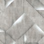 PAPIER PEINT EDEN ONYX UGÉPA Béton, Graphique Gris, Argent