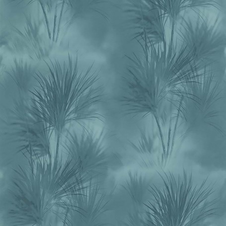 PAPIER PEINT PALME BLEU - 51193801