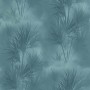 PAPIER PEINT PALME BLEU
