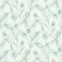 PAPIER PEINT PLUMES DE PAON BLEU