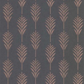 PAPIER PEINT FEUILLE ETHNIQUE GRIS ROSE - 11191119