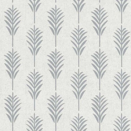 PAPIER PEINT FEUILLE ETHNIQUE GRIS PÂLE - 11191109